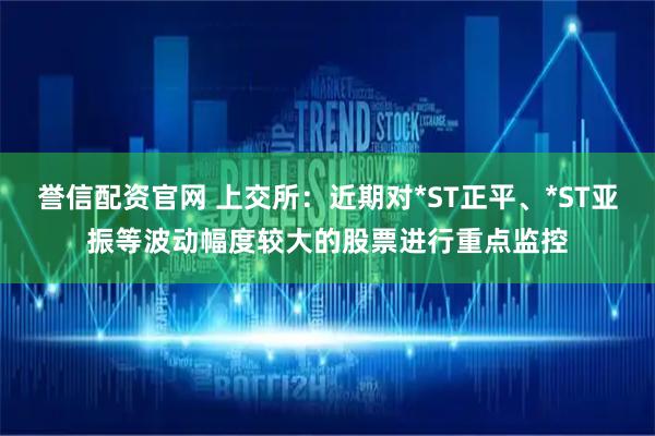 誉信配资官网 上交所：近期对*ST正平、*ST亚振等波动幅度较大的股票进行重点监控
