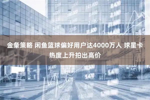 金夆策略 闲鱼篮球偏好用户达4000万人 球星卡热度上升拍出高价