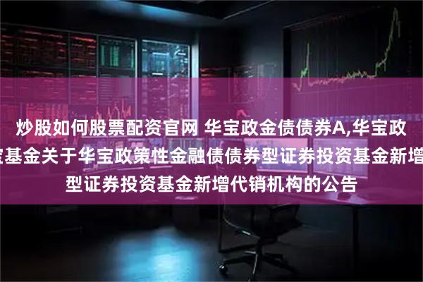 炒股如何股票配资官网 华宝政金债债券A,华宝政金债债券C: 华宝基金关于华宝政策性金融债债券型证券投资基金新增代销机构的公告