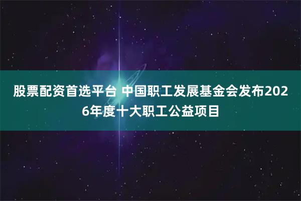 股票配资首选平台 中国职工发展基金会发布2026年度十大职工公益项目